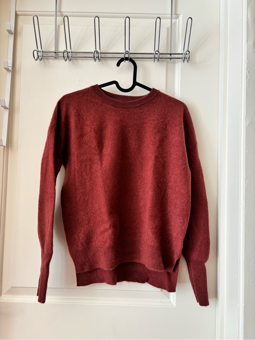 Tahari Terracotta Crew Neck Sweater